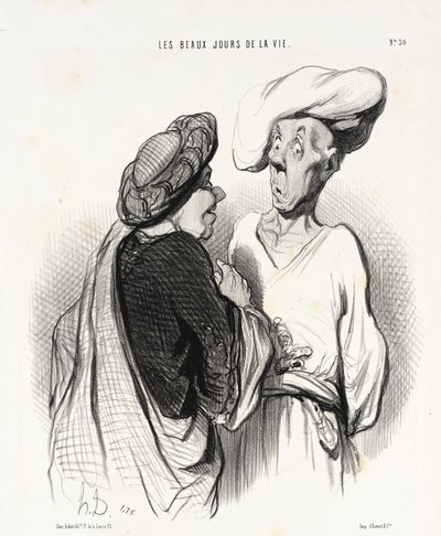 Ein Brauch aus Indien von Honoré Daumier