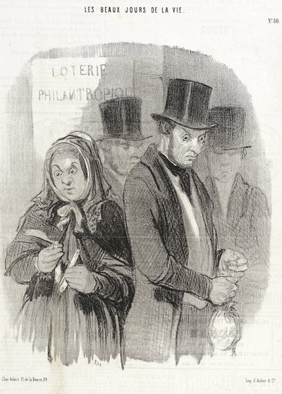 Eine philanthropische Lotterie von Honoré Daumier