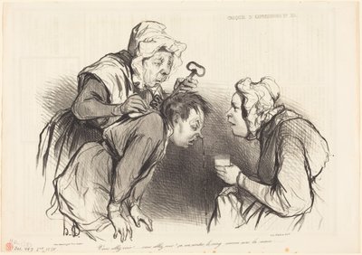 Vous allez voir!... ça va arrêter le sang... von Honoré Daumier