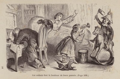 Illustration für Un Bon Petit Diable (Gravur) von Horace (after) Castelli
