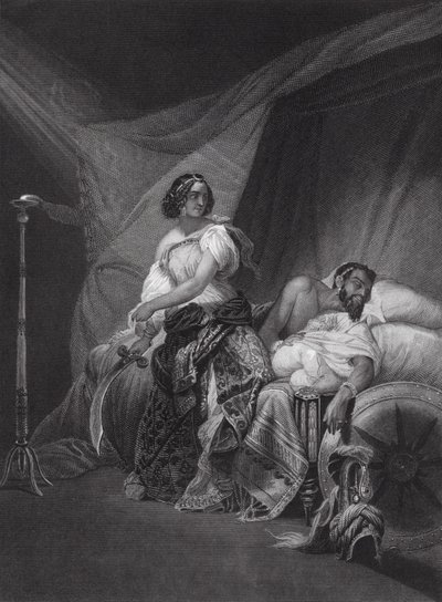 Judith und Holofernes, Judith, Kap 13, V 4, 7 (Gravur) von Horace (after) Vernet