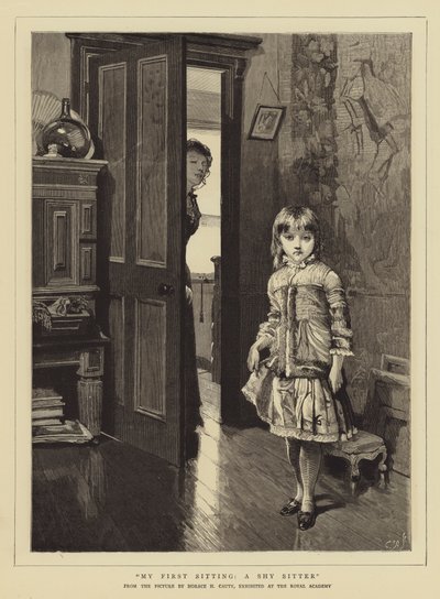 Meine erste Sitzung, ein schüchterner Sitzer von Horace Henry Cauty