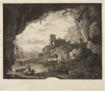 Fischen im Mondschein von Horace Vernet