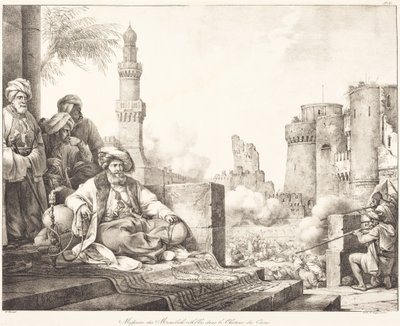 Massaker der rebellischen Mameluken im Schloss von Kairo von Horace Vernet