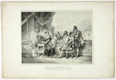 Königin, das Übermaß der Übel, denen Frankreich ausgeliefert ist... von Horace Vernet