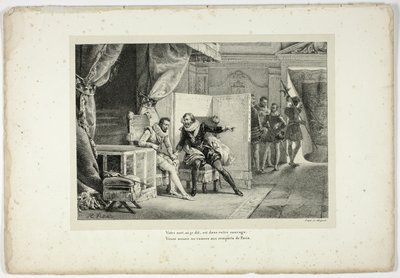 Ihr Schicksal, sagte ich, liegt in Ihrem Mut... von Horace Vernet