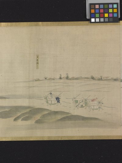 Drei Glücksgötter auf einem Vergnügungsausflug von Hosoda Eishi
