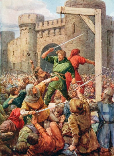 Rücken an Rücken standen die furchtlosen Zwei, Illustration aus 
