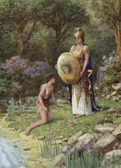 Wagst du es, einem solchen Monster zu begegnen? Aus Wie Perseus ein unbesonnenes Gelübde ablegte von Howard Davie