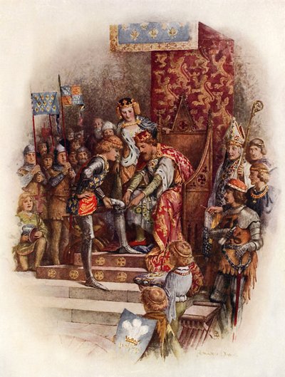 Edward, der Schwarze Prinz, und der Hosenbandorden von Howard Davie
