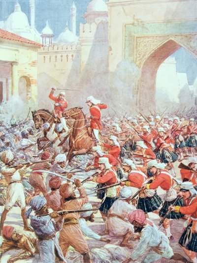 Sir Henry Havelock (1795-1857) bei der Befreiung von Lucknow von Howard Davie