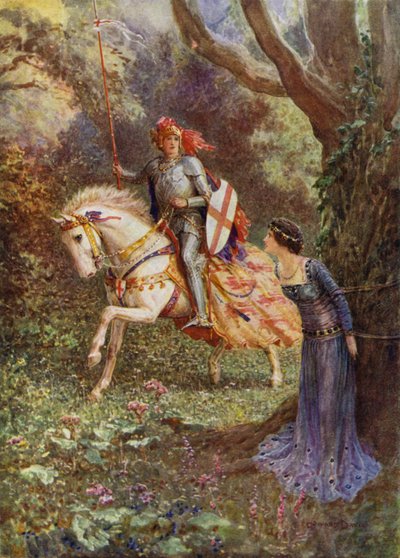 St. Georg sah eine Dame von überragender Schönheit von Howard Davie