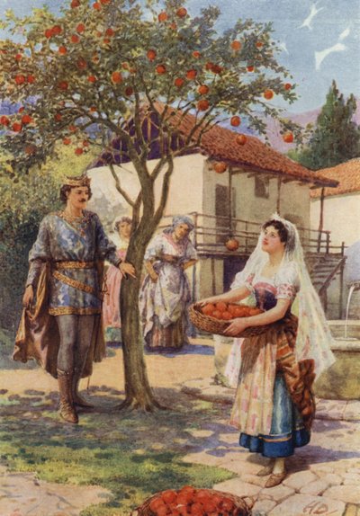 "Die Frucht fiel von selbst in den Korb" aus "Die Feen-Kätzchen" von Howard Davie
