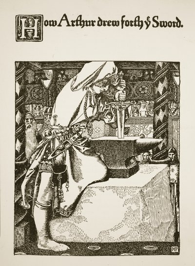 Wie Arthur das Schwert zog, Illustration aus 