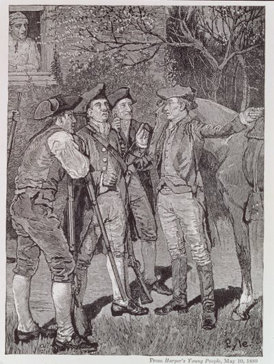 Paul Revere in Lexington, aus Harper