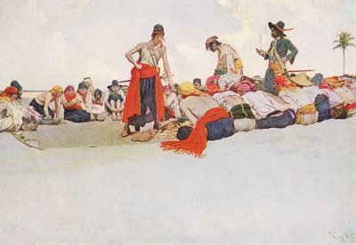 So wurde der Schatz geteilt, frühes 20. Jahrhundert von Howard Pyle