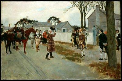 Das Treffen von Greene und Gates in Charlotte, N.C., aus 