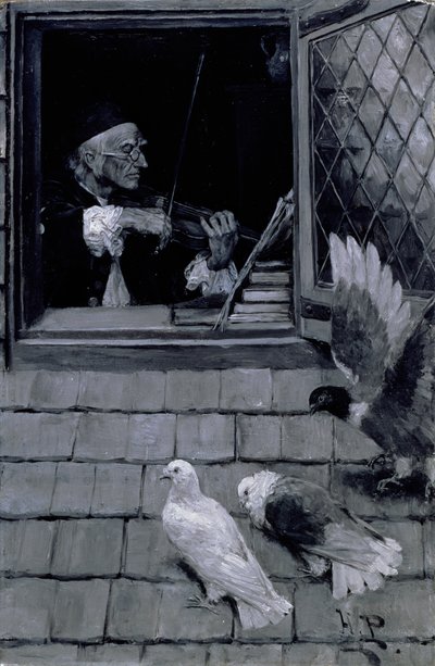 Die alte Geige, 1894 von Howard Pyle