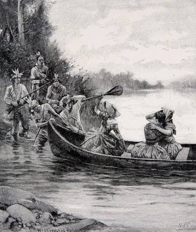 Die Gefangennahme von Elizabeth und Frances Galloway, veröffentlicht in Harper