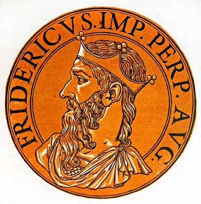 Medaillonporträt von Friedrich I. Barbarossa von Hubert (after) Goltzius