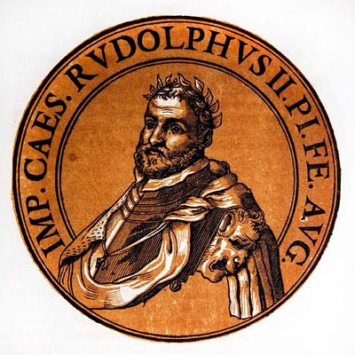 Medaillonporträt von Rudolf II., Heiliger Römischer Kaiser von Hubert (after) Goltzius