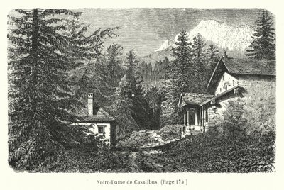 Illustration für Les Deux Robinsons de la Grande-Chartreuse (Gravur) von Hubert Clerget