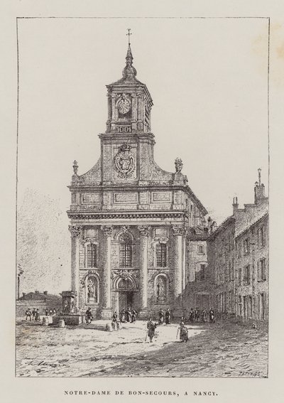 Notre-Dame De Bon-Secours, A Nancy (Gravur) von Hubert Clerget