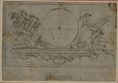Studie für En Tête Vignette in Tacitus "Tibère, ou Les Six Premiers Livres des Annales", Buch VI von Hubert Francois Gravelot