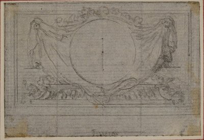 Studie für En Tête Vignette in Tacitus "Tibère, ou Les Six Premiers Livres des Annales", Buch V von Hubert Francois Gravelot