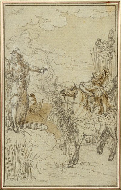 Studie zu Lucains "La Pharsale", Gesang I von Hubert Francois Gravelot