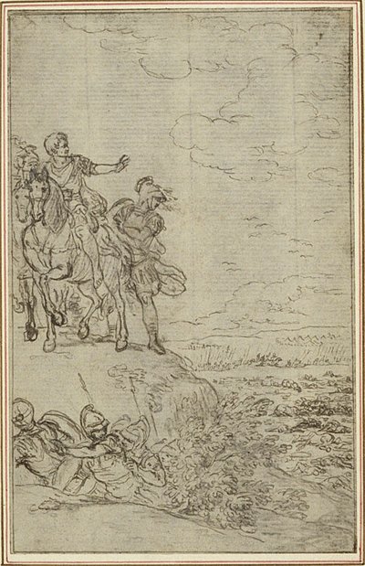 Studie für Lucains "La Pharsale", Canto VII von Hubert Francois Gravelot