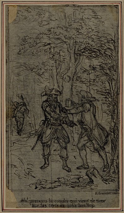 Studie für Vignette-Frontispiz von Colle