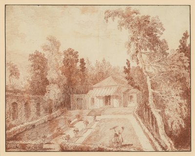 Pavillon in einem Park von Hubert Robert