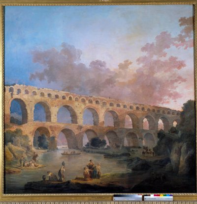 Ansicht der Pont du Gard von Hubert Robert