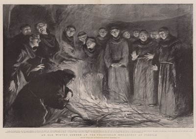 Ein alter Winterbrauch im Franziskanerkloster in Fiesole von Hubert von Herkomer