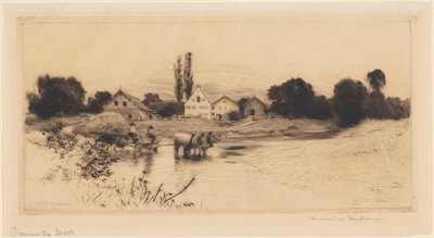 Überquerung des Baches von Hubert von Herkomer