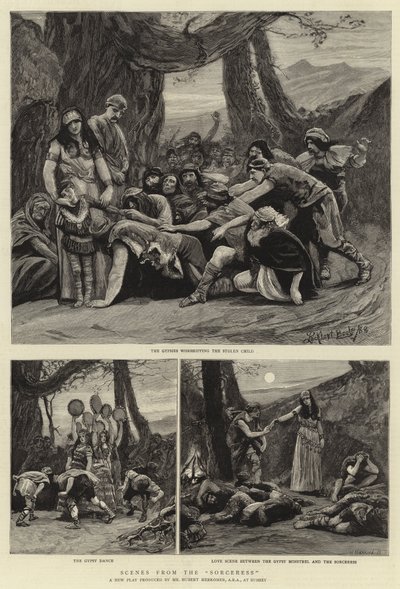 Szenen aus der Zauberin von Hubert von Herkomer