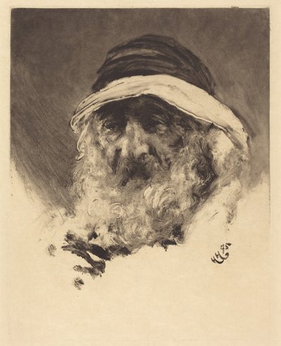 Studie eines Araberkopfes von Hubert von Herkomer