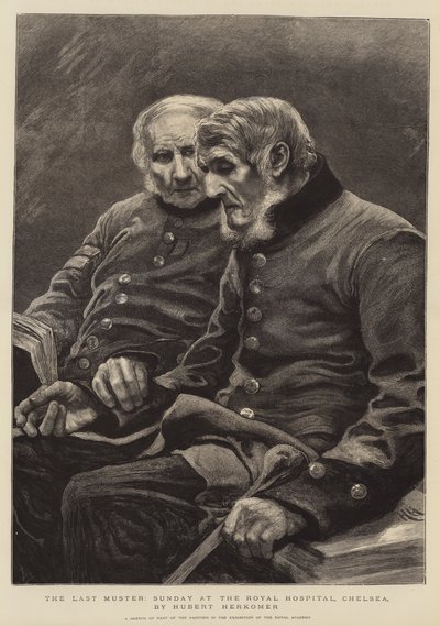 Die letzte Musterung, Sonntag im Royal Hospital, Chelsea von Hubert von Herkomer