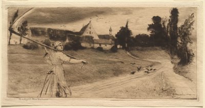 Stürmisches Wetter von Hubert von Herkomer