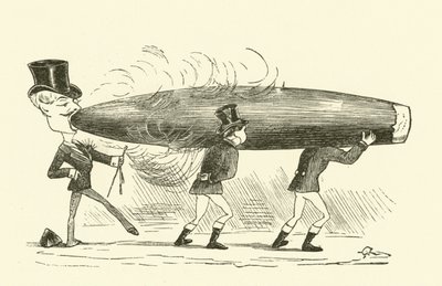 Zigarrenrauchen (Stich) von Hugh Rowley