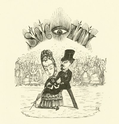 Gesellschaft, mit einem großen Auge von Hugh Rowley