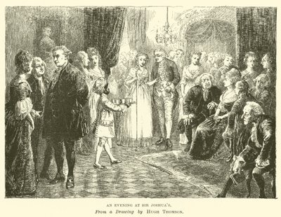 Ein Abend bei Sir Joshua von Hugh Thomson