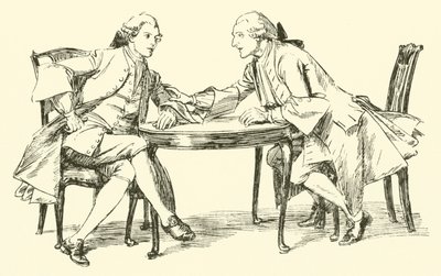 Gespräch (Gravur) von Hugh Thomson