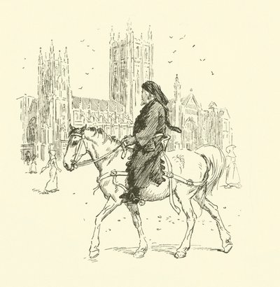 Geoffrey Chaucer zu Pferd von Hugh Thomson