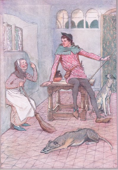 Hat Ihre Verehrung nicht einen Mangel über Ihrem Auge?, Illustration aus Die lustigen Weiber von Windsor, 1910 von Hugh Thomson