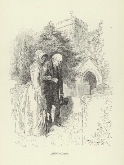 Illustration für Amos Barton von George Eliot von Hugh Thomson