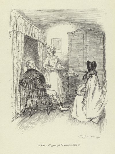 Illustration für Amos Barton von George Eliot von Hugh Thomson