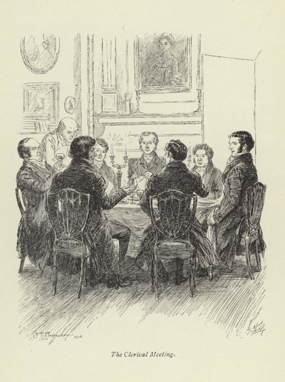 Illustration für Amos Barton von George Eliot von Hugh Thomson