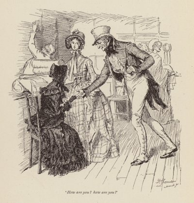 Illustration für Cranford von Mrs. Gaskell von Hugh Thomson
